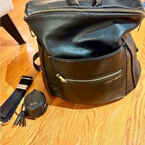 Fawn Design original black diaper bag